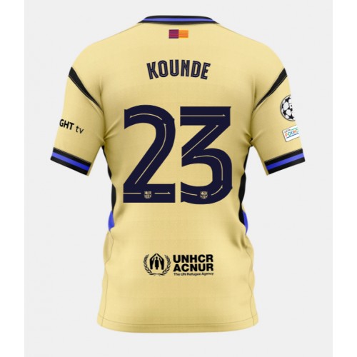 Barcelona Jules Kounde #23 Replika Bortatröja 2025-26 Kortärmad